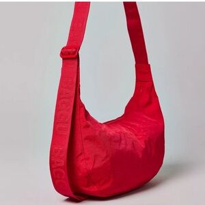 Like New Baggu Medium Crescent Bag - Candy Apple w/ red strap